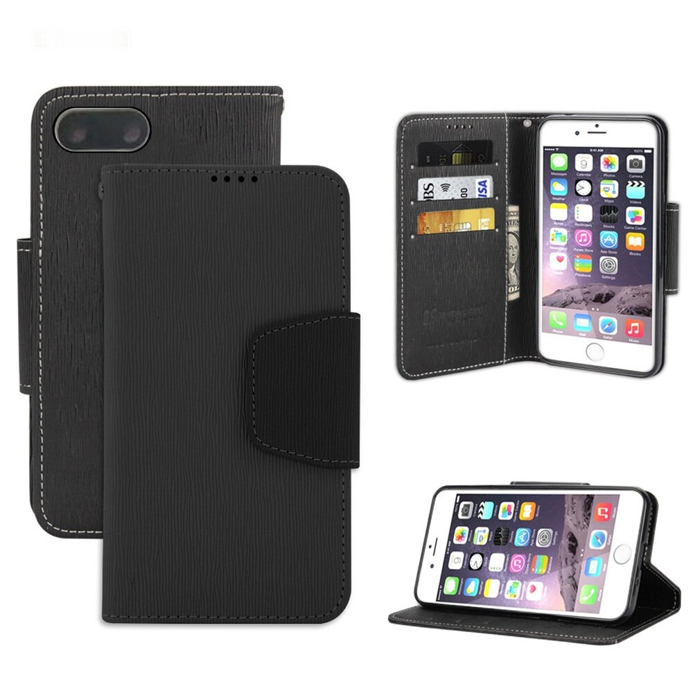 7665 Folio Phone Cases for iPhone 7 Plus - Black